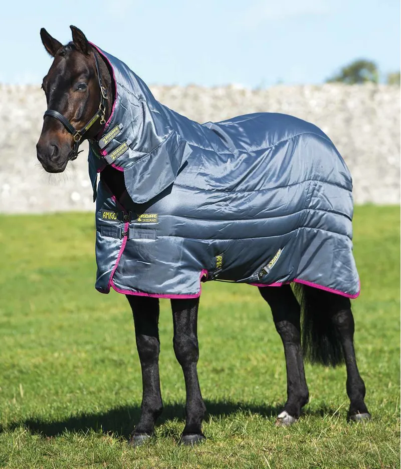 Horseware Amigo Insulator All In One Mediumweight Stable Rug - Silver/Purple